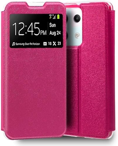 Funda Cool Flip Cover para Xiaomi Redmi Note 13 Pro 5G / Poco X6 5G Liso Rosa