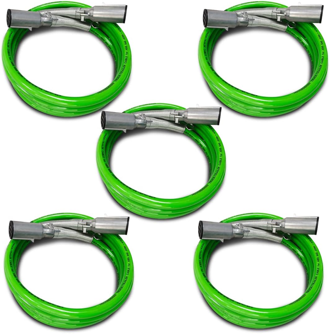 FV FIT 7Way ABS Straight Cable 15 Ft Trailer Electrical