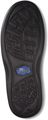 Miniatura 6 de Dr. Comfort Annie X - Zapatos terapéuticos para caminar para diabéticos para mujer, zapatos de doble profundidad con inserciones de gel, Negro -