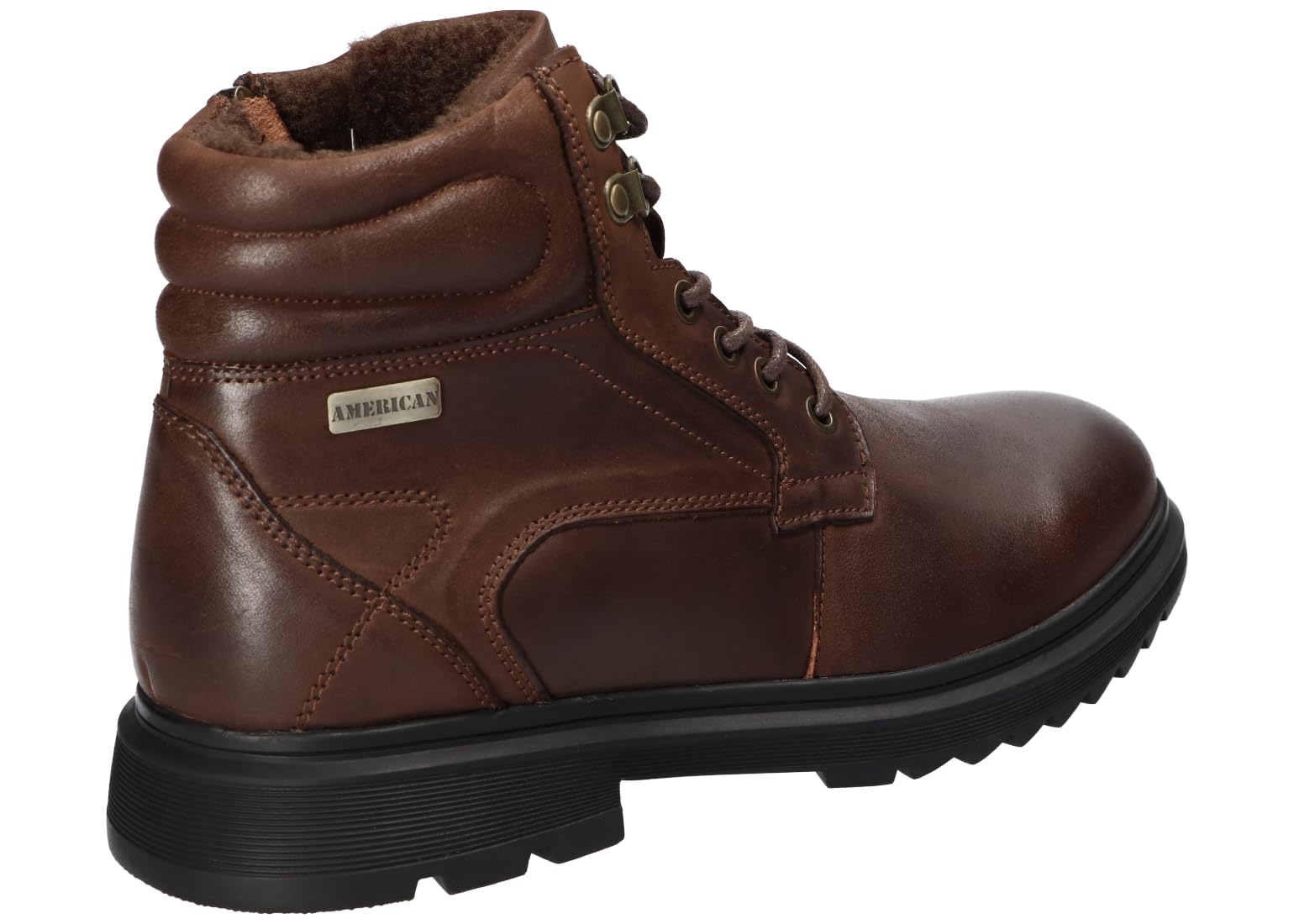 CY88 OCIEPLANE TRAPERY BUTY ZIMOWE SKÓRZANE MĘSKIE CO 42