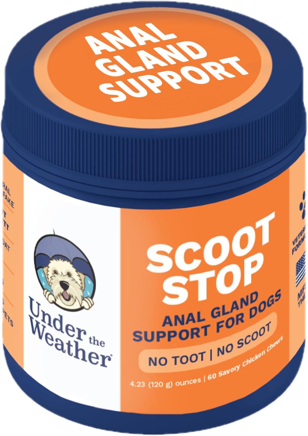 Under the Weather Allergy & Itch Pet Allergy Chews for Dogs | Vet Formulated Skin Support for Canines | Soothing Dog Allergies and Itching Relief Supplement | 60 Count