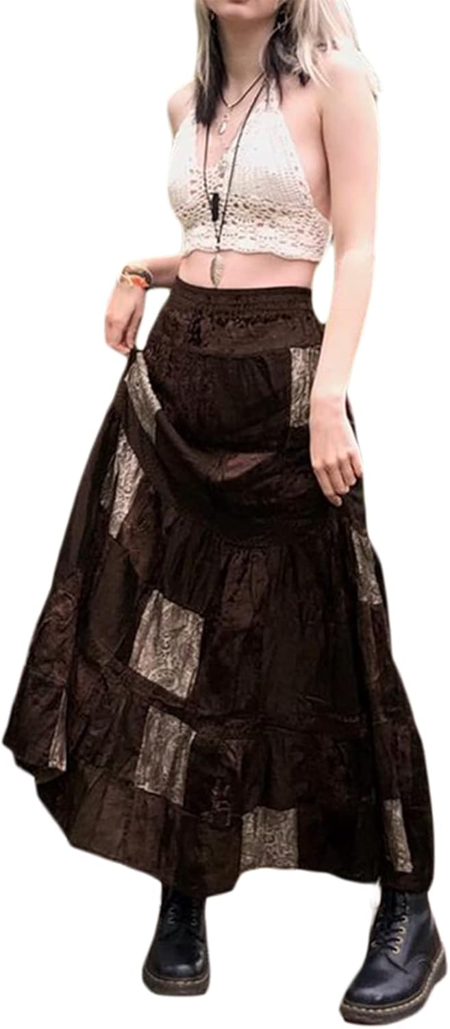 Women's Fairy Grunge Midi Skirt Vintage A-Line Nigeria Ubuy