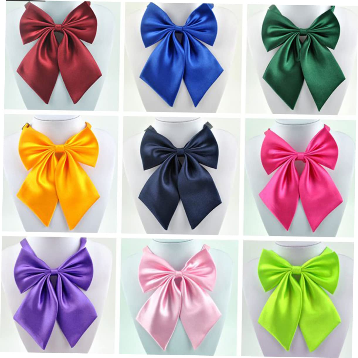 Veemoon Adjustable Buckle Graduation Bow Ties 2pcs Women's Men's Tie Bowties Stylish Photo Props