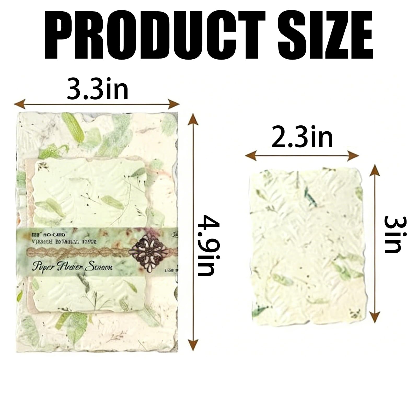 Zestaw papieru w stylu vintage, 112 sztuk, teksturowane i wytłaczane, do dzienników śmieci, tworzenia kartek, rękodzieła, kolażu mieszanych mediów