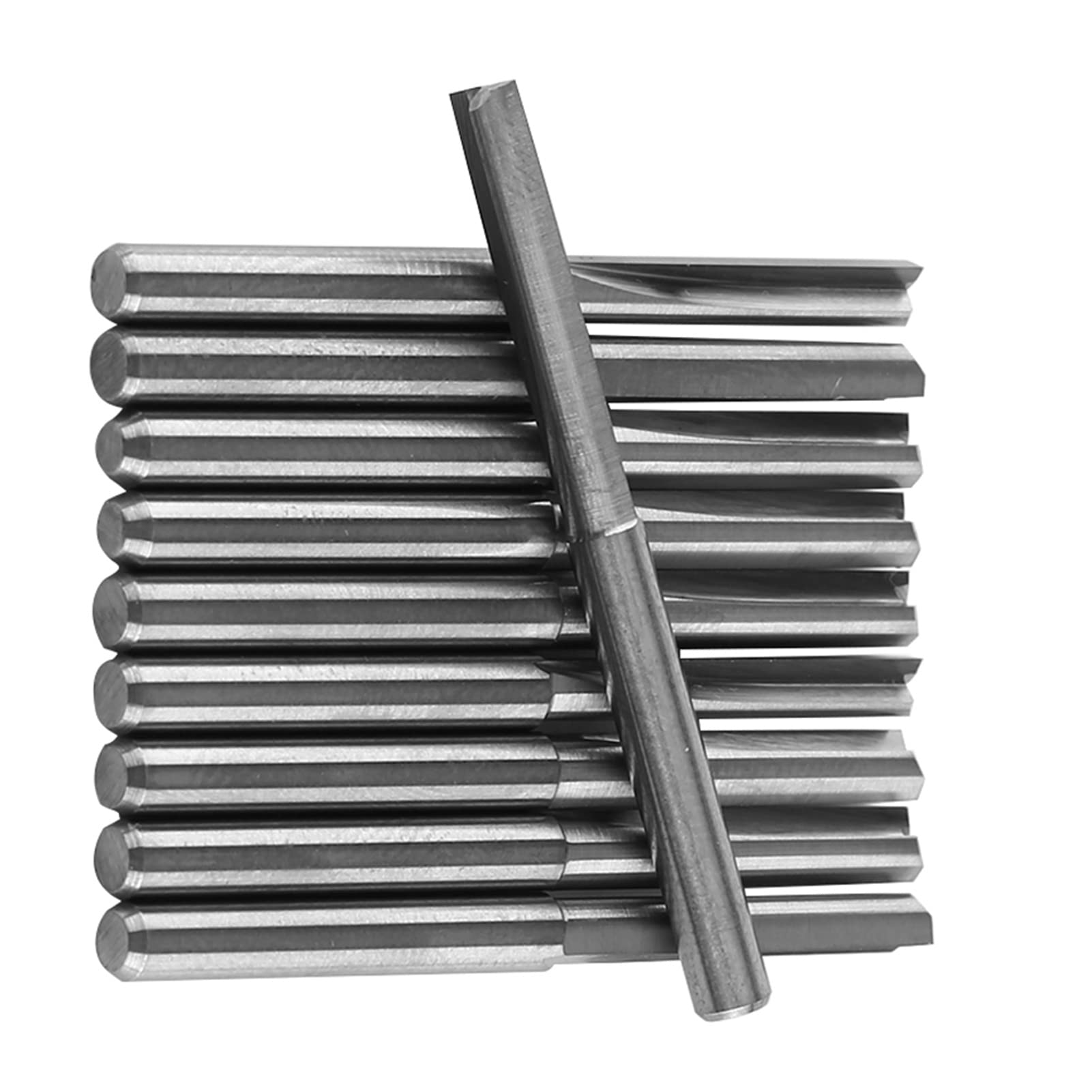 Punte per fresatura, fresa per scanalature diritte Doppi flauti diritti Fresa per fresa CNC Fresa per fresa Fresa per fresatrice diritta per macchina per incidere la lavorazione del legno,Fresa