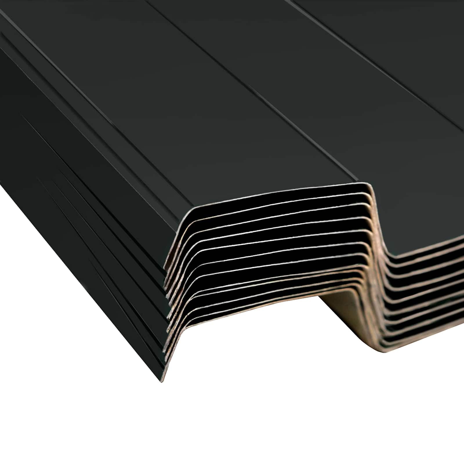 vidaXL Panel de Techo 12 pcs Antracita 129 x 45 cm Acero galvanizado, Panel Rectangular de Acero Moderno y Duradero, techos Resistentes, mejoras del hogar