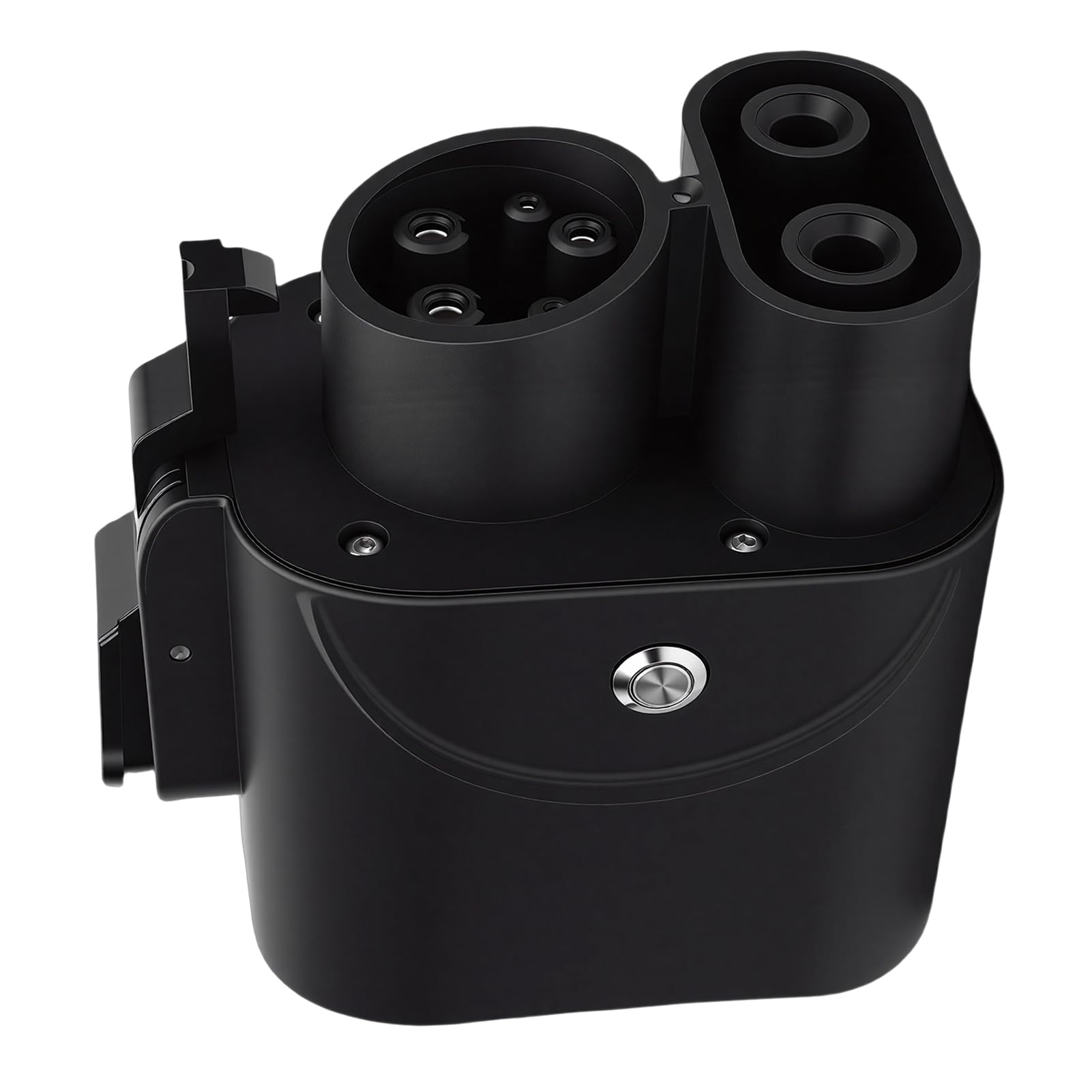 Dilwe Adapter CCS2 do CCS1 Metalowy Plastikowy Adapter do ładowania Pojazdów Elektrycznych 1000 V 250 A z Monitorowaniem Temperatury i walizką Przenoszenia dla Kierowców Pojazdów Elektrycznych CCS1