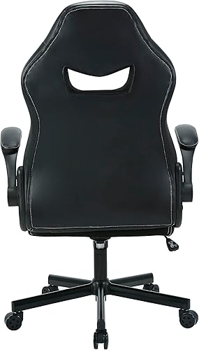 Miniatura 9 de Silla de cuero para juegos silla de escritorio de oficina ajustable y ergonómica con soporte lumbar y reposabrazos abatible silla de juego de