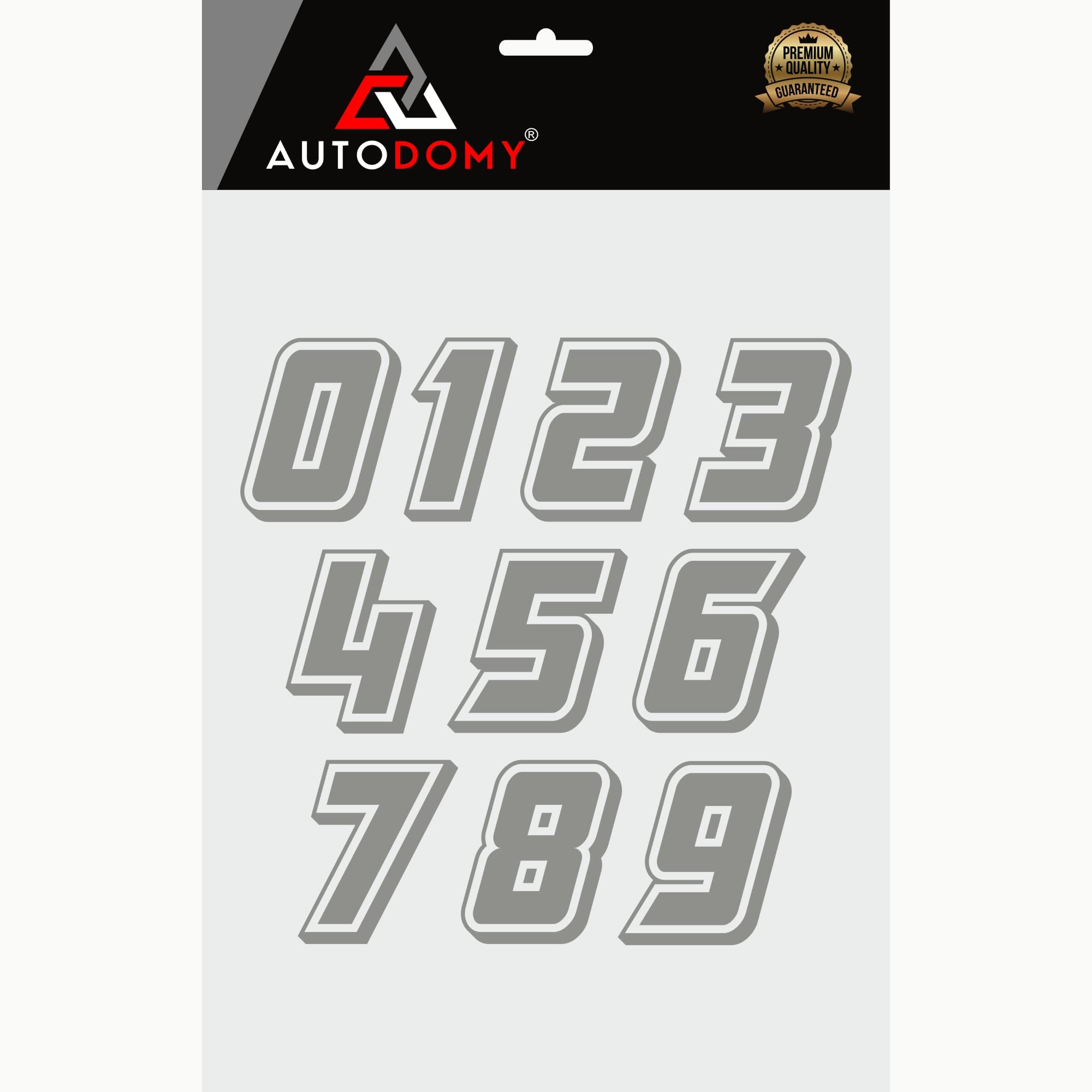Adesivi Decalcomania Numeri Corsa 6 Oro/Nero Per Auto RC 1/8 1/10 – Personalizza Il Tuo Modellino! - 3