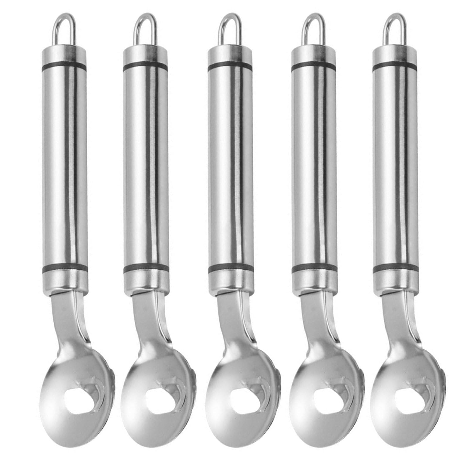 Tsophreniq 5PCS Kitchen Grade Noodles Cutter with Slip Resistant Handle Stainless Steel Slicer for Dough Slicing Ergonomic Kitchen Tool for Noodles