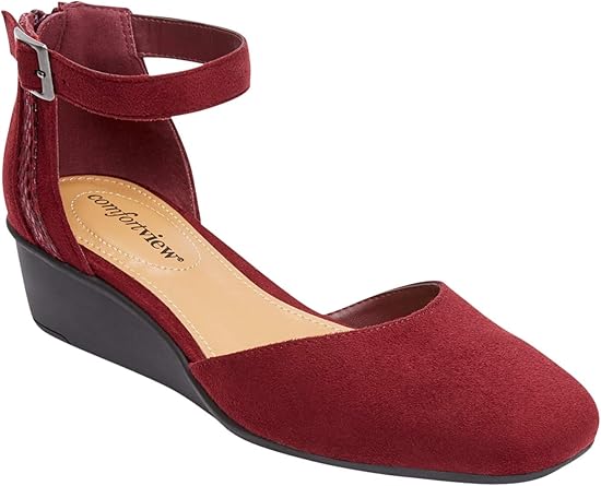 wide width wedge heels