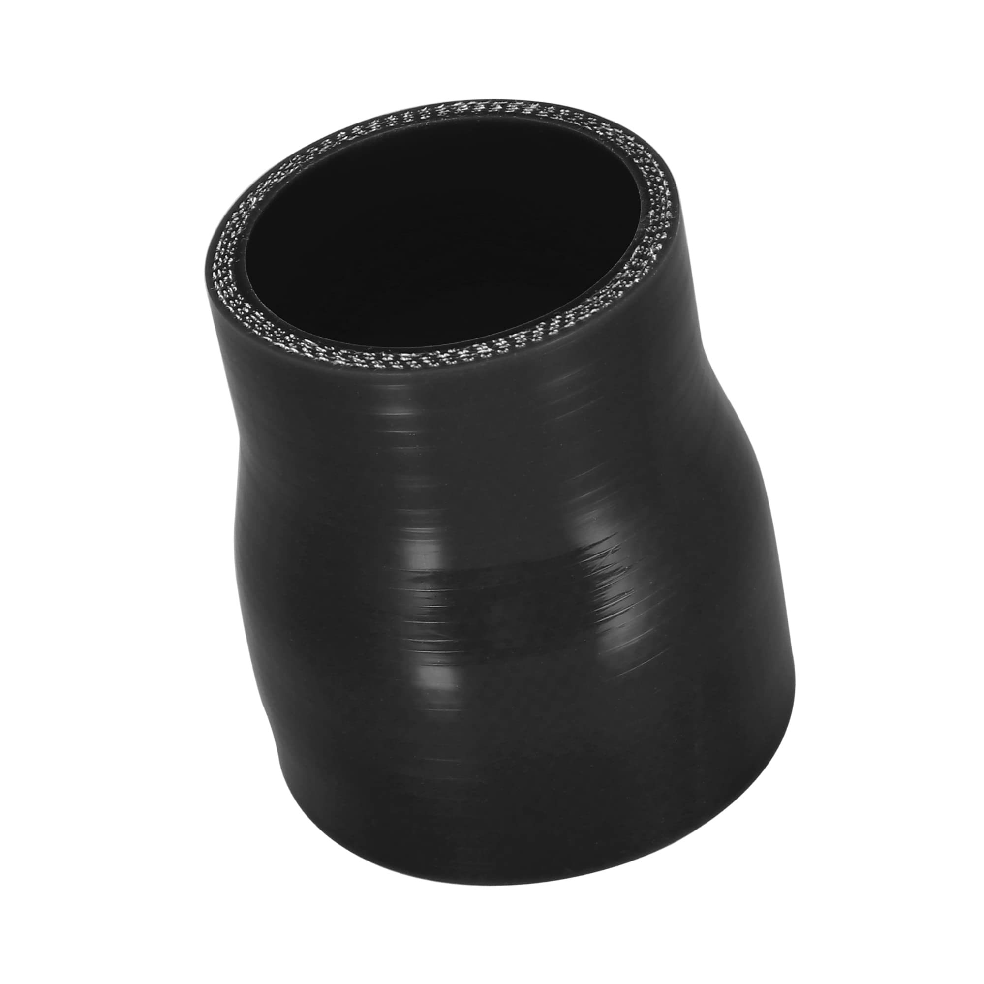 A ABSOPRO 51-63mm 2"-2.5" ID Recto Acoplador Silicona Manguera Coche Negro