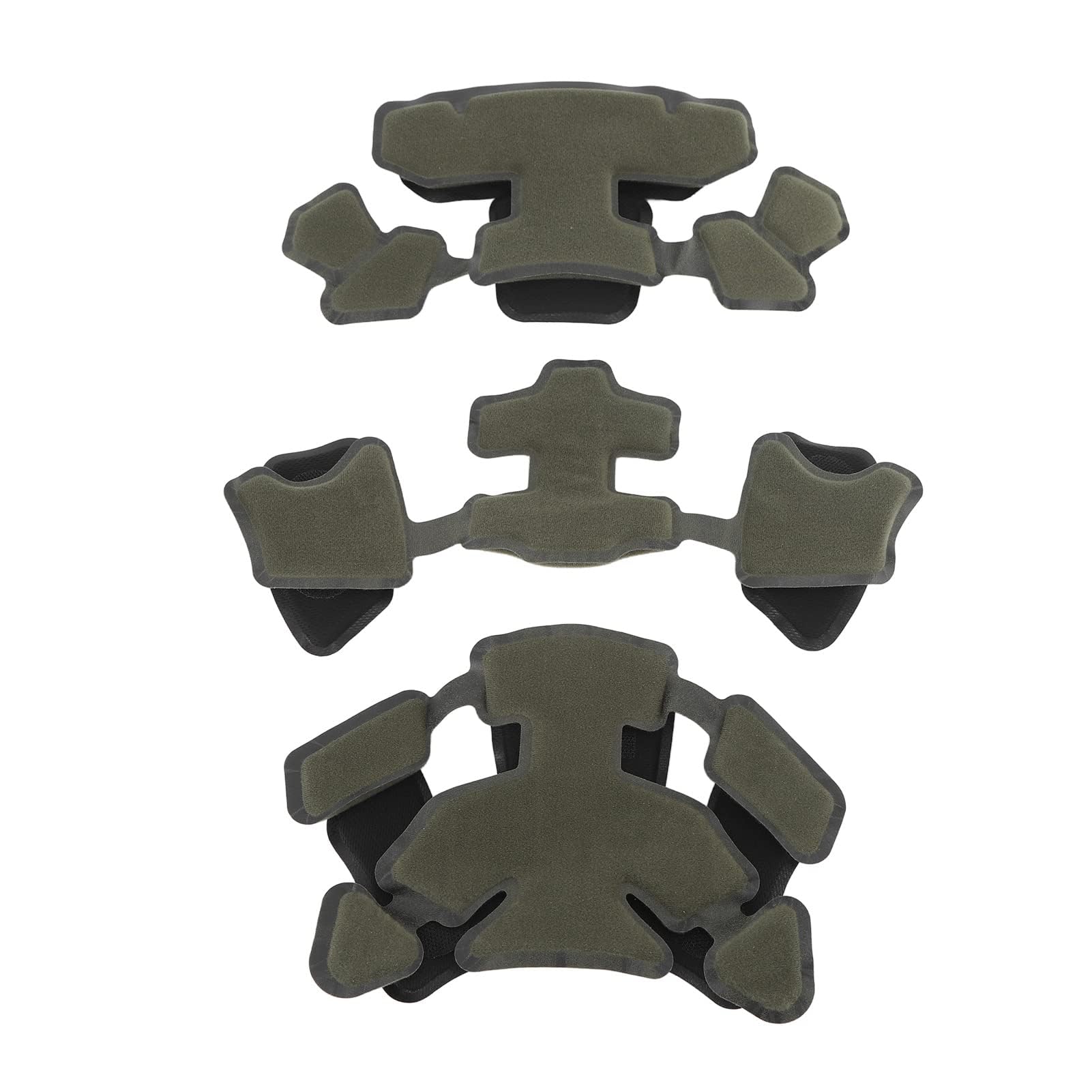 SystèME de Suspension de Cadran de Casque, Mentonnière, Jeu de Coussinets de Casque, Forte compatibilité pour Wendy for ME (Éponge Vert Armée)