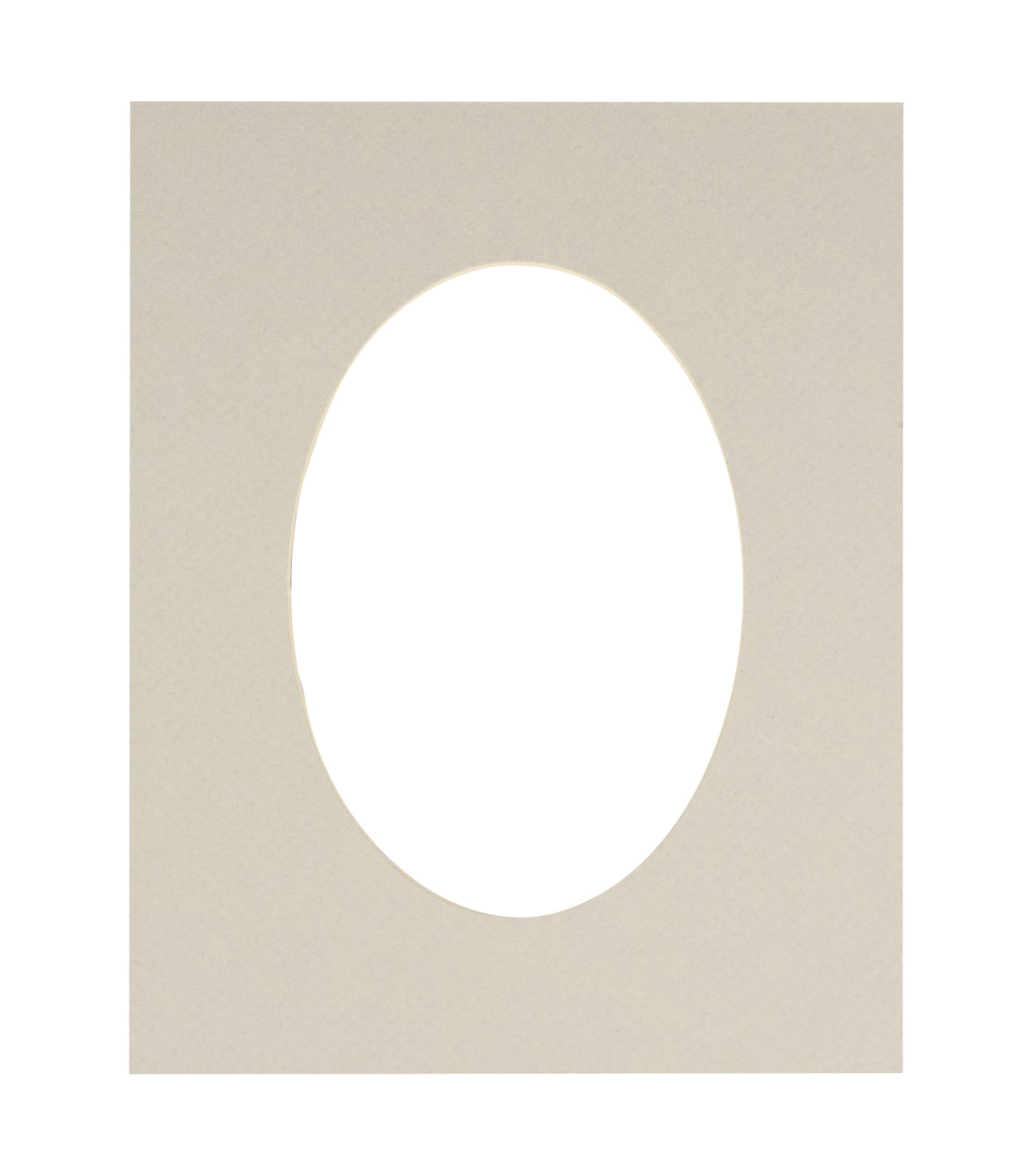 16x20 Mat Bevel Cut for 12x16 Photos - Precut Grey Oval Shaped Photo Mat Board Opening - Acid Free Matte to Protect Your Pictures - Bevel Cut for Family Photos, Pack of 1 Matboard