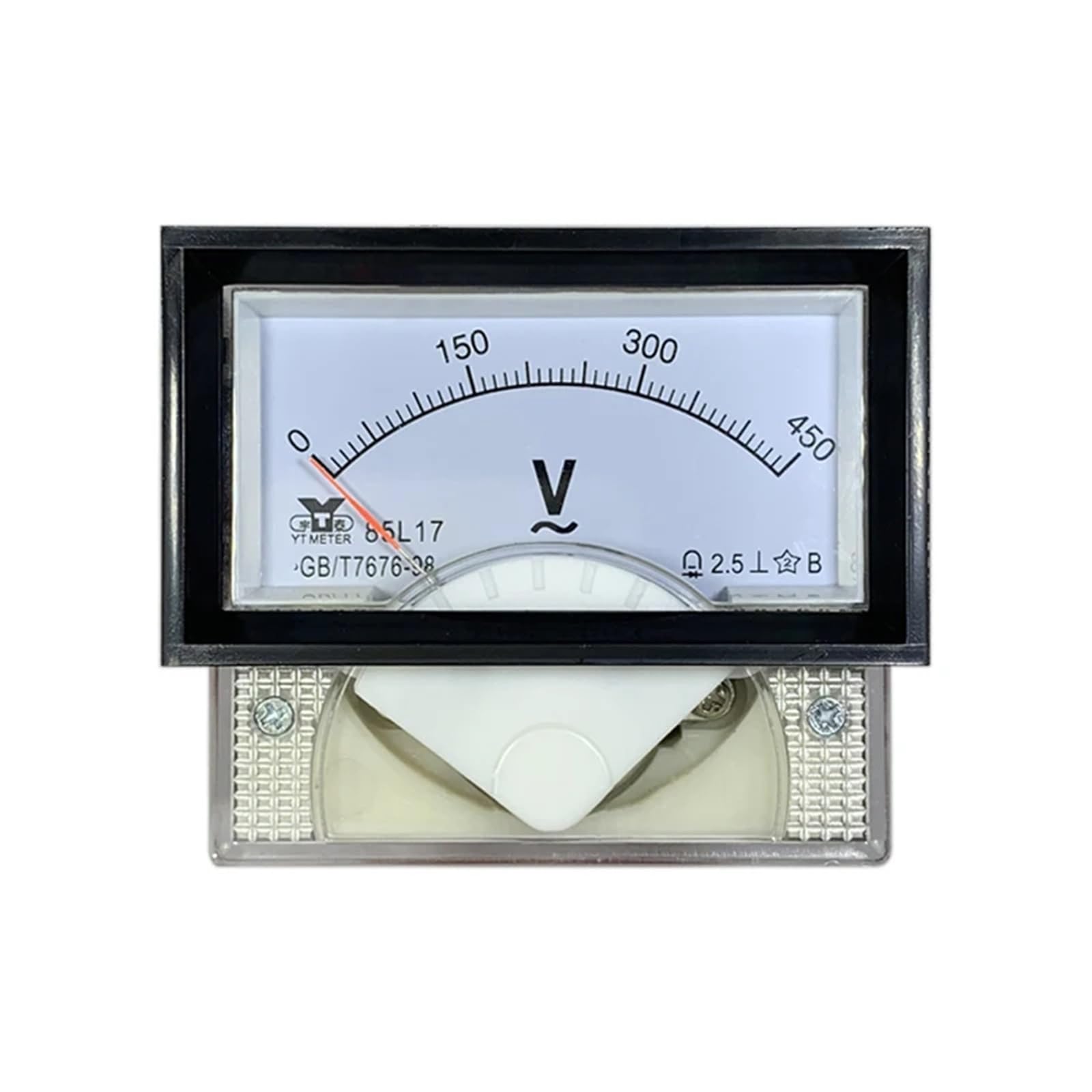 Voltmetro AC 85L17, 5 V, 10 V, 15 V, 20 V, 30 V, 50 V, 100 V, 150 V, 250 V, 300 V, 450 V, 500 V, 600 V, telaio nero, circuito domestico di misurazione (AC 250 V)