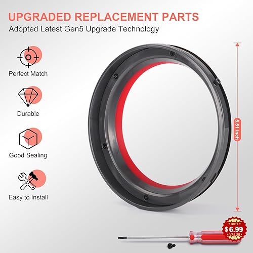 Miniatura 3 de Repuesto para anillo de sellado y filtro de contenedor de polvo Outsize SV16 SV29 compatible con Dyson Outsize V11AbsolutePlusGen 5Extra 970423-01