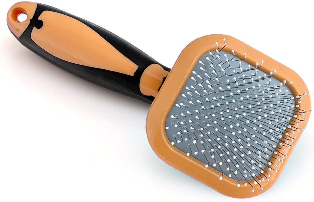 Slicker Brush, PETPAWJOY Dog Brush Gently Cleaning Pin