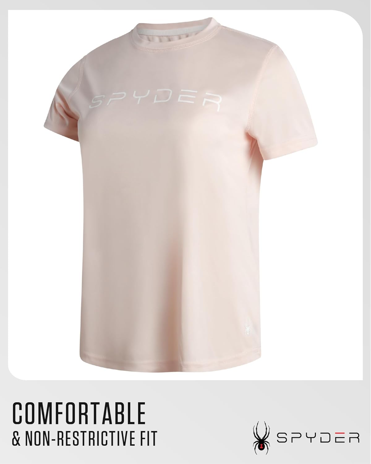 Spyder Womens Workout Tops - Lightweight Moisture Wicking Crewneck Short Sleeve Athletic Running & Workout Shirts for Women - Image 5