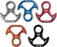 Vista 5 de 30kN/35kN/40kN Rescate Figura 8 Descender Engranaje de escalada Equipo de descenso Dispositivo de rappeling de placa de aparejo para escalada