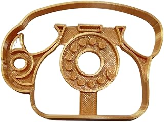 ROTARY DIAL PHONE SHAPE VINTAGE STYLE DETAILED COOKIE CUTTER MADE IN USA PR5035