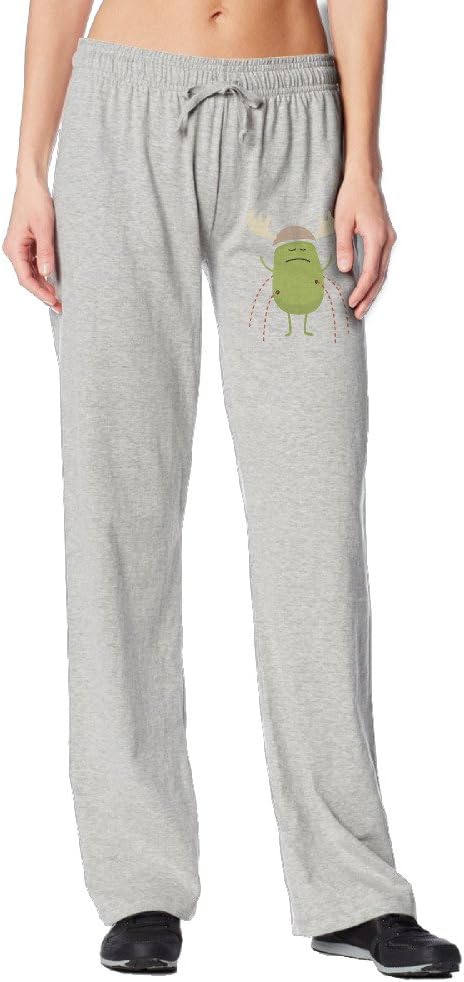 TERE Women's Cotton Pant Dumb Ways To Die Ash Large