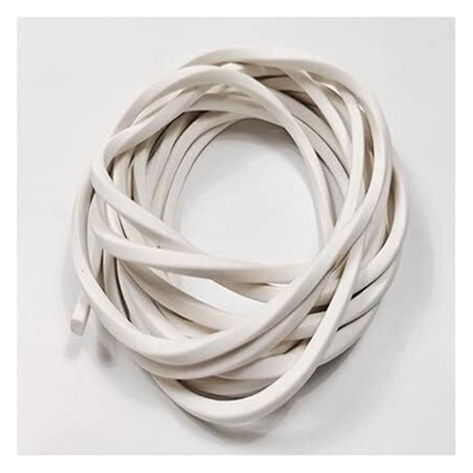 Silicone Foam Seal Strip, Square White Silicone Foam Seal Strip Multiple Sizes 1m to 5m(Length 5m 5Mm*10Mm)