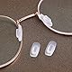 8 Paar Silikon Nasenpads Brillen nasenpads Nasenpads zum Einstecken Weiche Silikon Transparent Antirutsch Rechteckig Einschieben Eindrücken Nasenpads Rutschfeste Brille Nasenpads für Sonnenbrillen