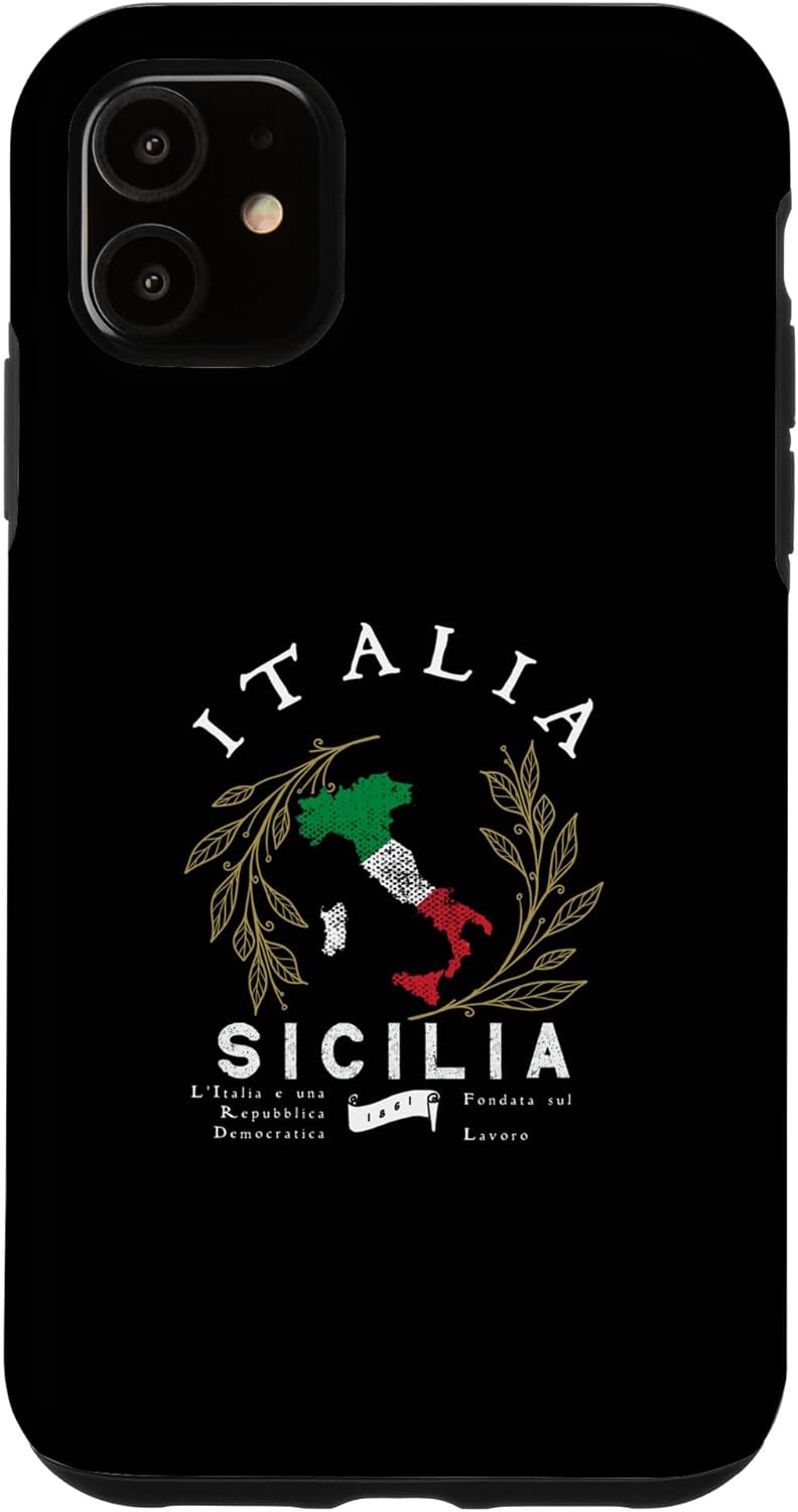 Sicilia Italy Vacation Souvenir - Sicilian Case for iPhone 13
