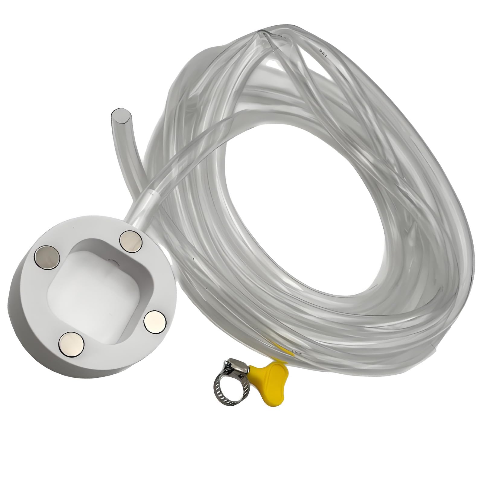 PANGBOER Clear Condensate Drain Hose with Clamp Window Air Conditioners Set for Efficient Water Removal Enduring Adapter