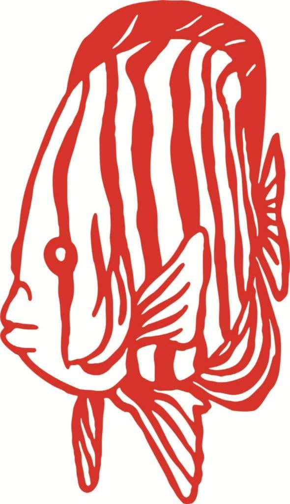 Design With Vinyl Home Wall Decals - Aquariums Fish Tanks Removable Wall Sticker Home Decoration - Size: 17 in x 32 in 17 In x 32 in Black