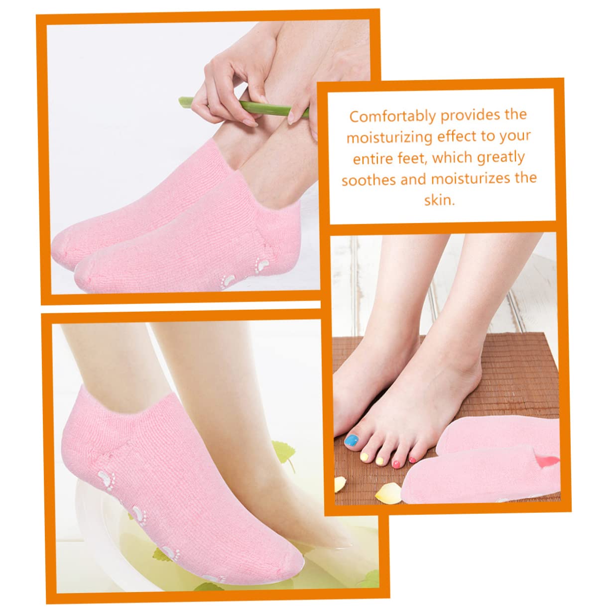 BESTYASH 3 Paia Socks Nutrienti per Spa Morbide e Antiscivolo per Trattamenti Idratanti Dei Talloni Screpolati