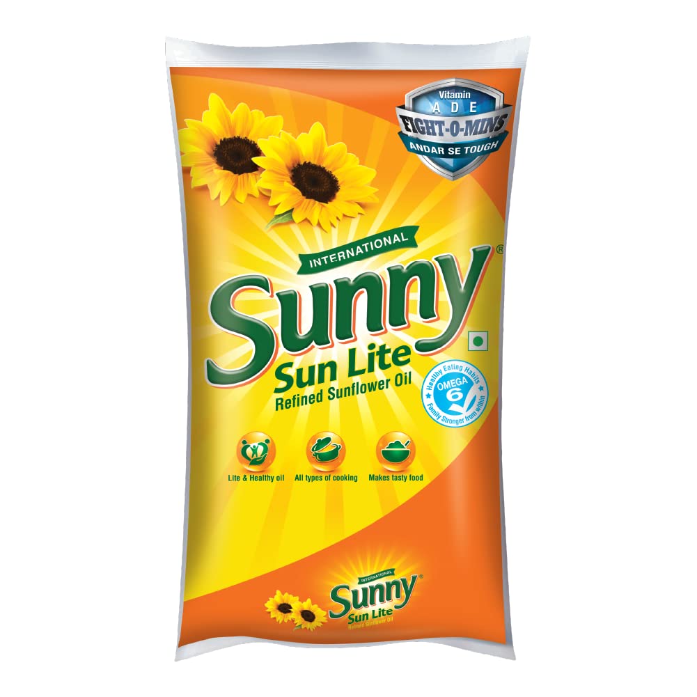 Sunny Sunflower Oil Pouch, 1L