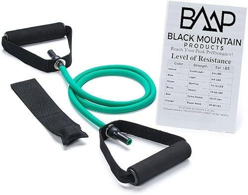 Miniatura 13 de Banda simple de resistencia Black Mountain, anclaje para puerta y guía para principiantes incluidos (idioma español no garantizado) Atómico