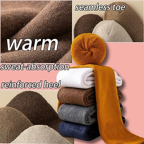 CHUNFO Thigh KneeHigh Thermal Women Warm Long Winter Sock Boot MidCalf Stocking3