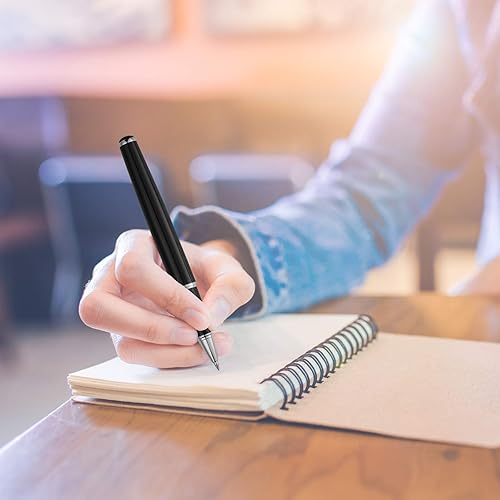Miniatura 7 de Tenare Bolígrafos con peso para temblores de manos, bolígrafos pesados de tinta negra, herramientas de escritura con peso para temblores de manos,