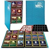 Monster Binder - 9 Pocket Trading Card Album - Holofoil Aqua Blue- Holds 360 Yugioh, Magic, and Pokemon Cards