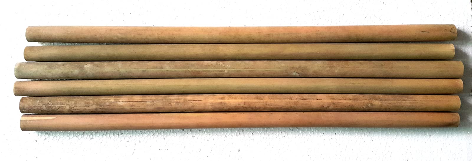 6 Flauto Blanks Asam Bamboo 91,4 cm per C Bass Bansuri