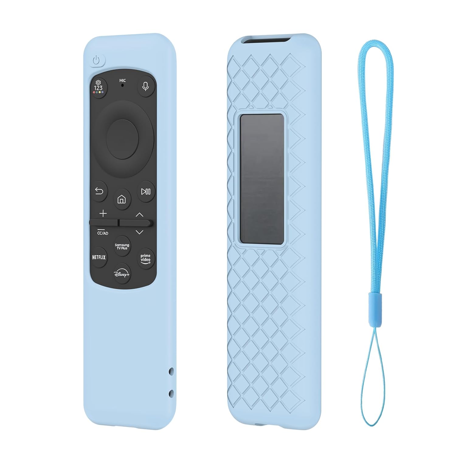 Caldipree Silicone TV Remote Cover Compatible with Samsung Smart TV Remote 2023 BN59-01432G BN59-01432A BN59-01432J Case with Remote Loop (Remote NOT Included) (2023-BLUE) Caldipree Silicone TV Remote Cover Compatible with Samsung Smart TV Remote 2023 BN59-01432G BN59-01432A BN59-01432J Case with Remote Loop (Remote NOT Included) (2023-BLUE)