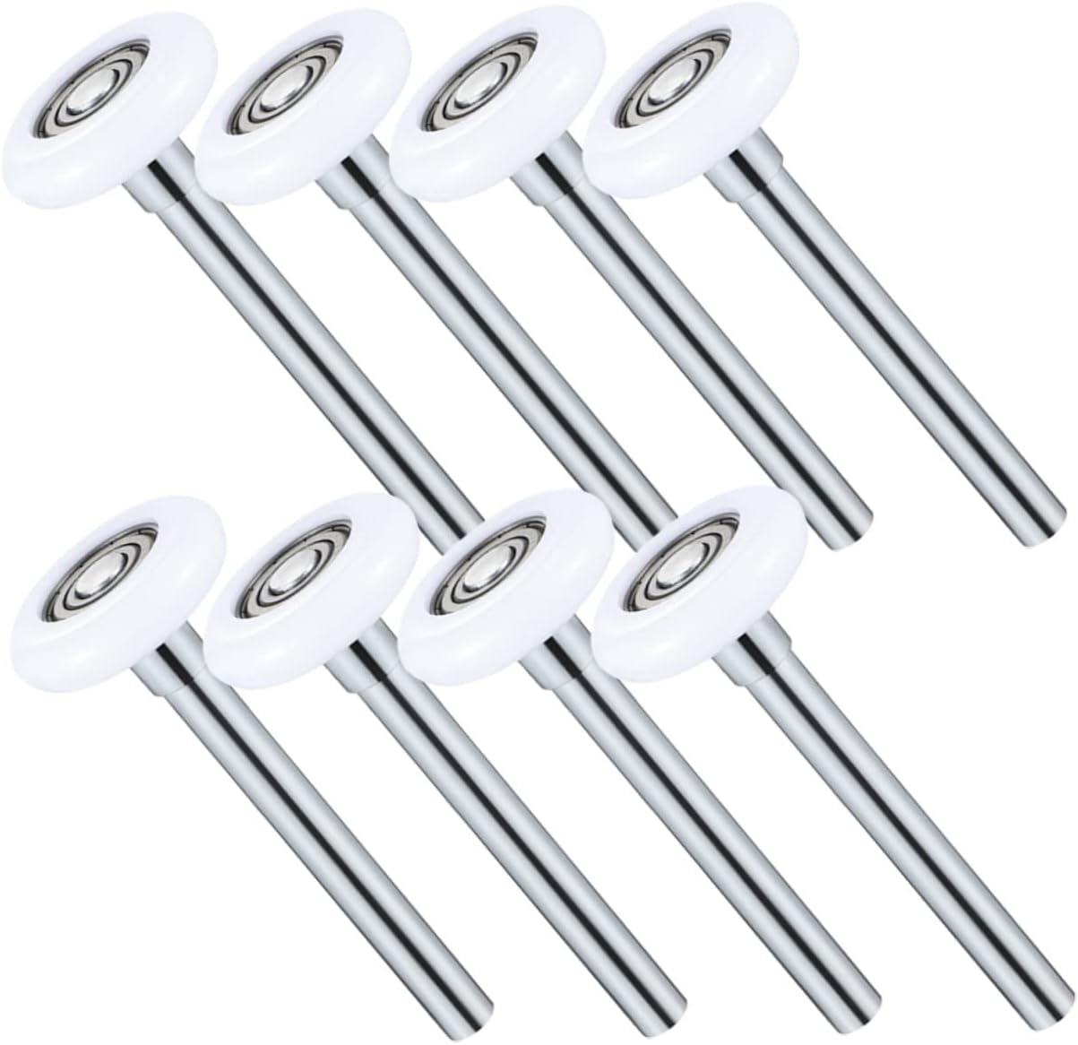 8pcs Garage Door Wheel Replacement Nylon Quiet Rollers Door Supporting Roller Silent Garage Wheels