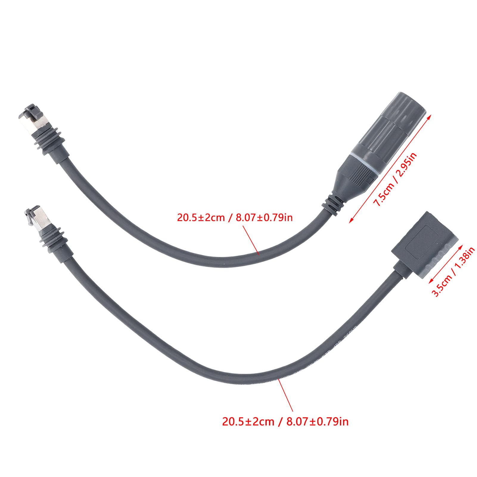 Zunate Câble SPX vers RJ45 Adaptateur pour Gen 3, IP67 Eau 1200 Mbps Vitesse SPX vers RJ45 Connecteur, Câble RJ45 Adaptateur Femelle pour Paraboles et Routeur Gen3
