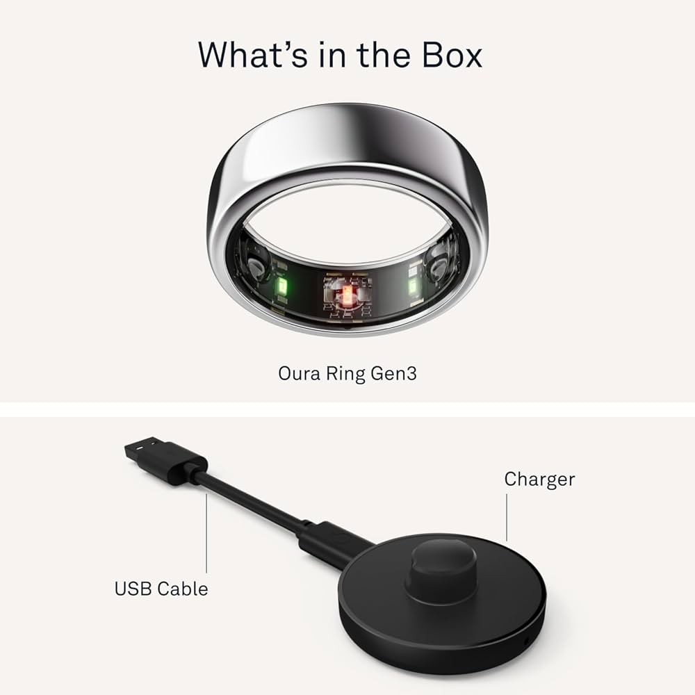 Amazon | Oura Ring Gen3 Horizon - シルバー - サイズ11 - スマート
