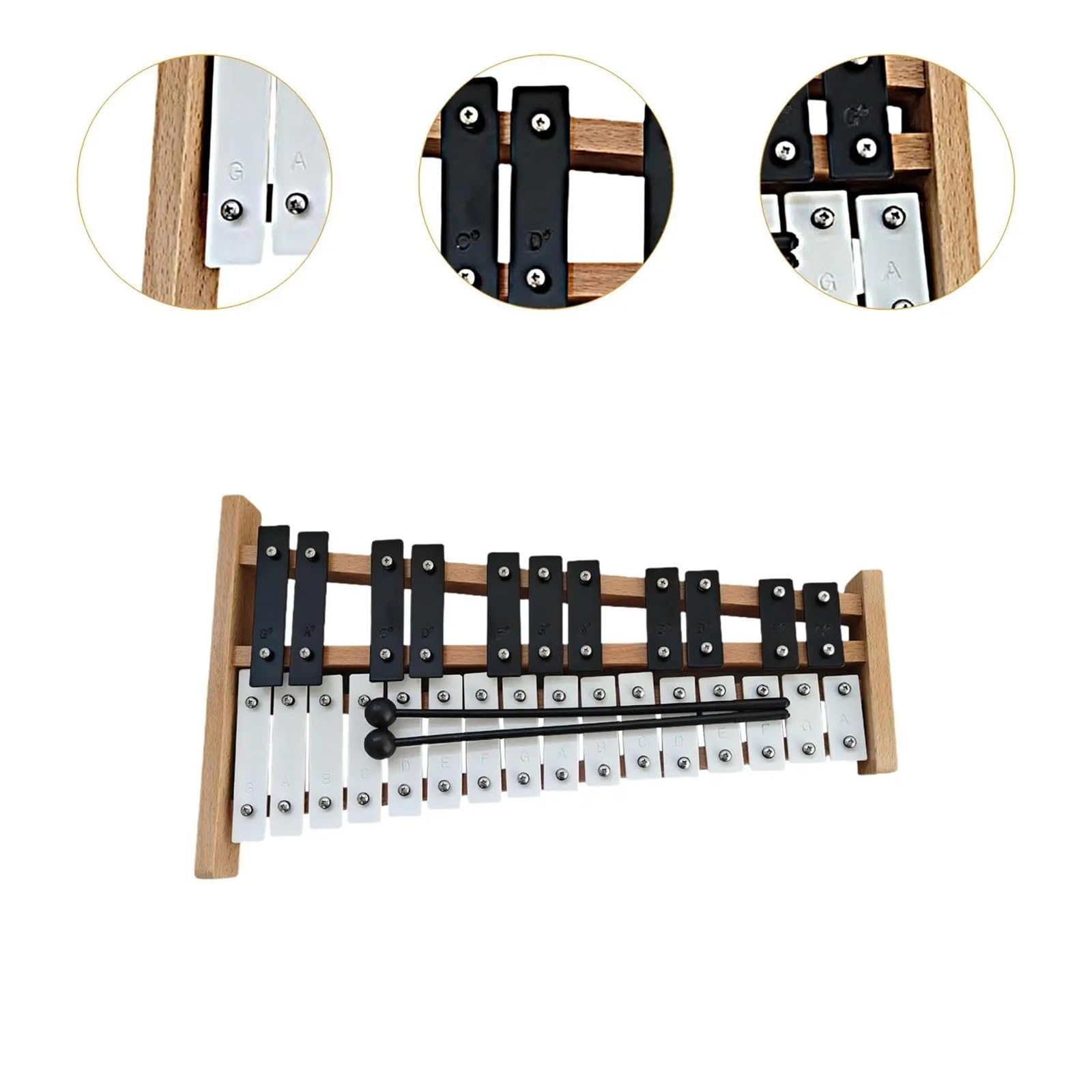 27 Notes Glockenspiel Xylophone | Musica for percussioni manuali for abilità motorie