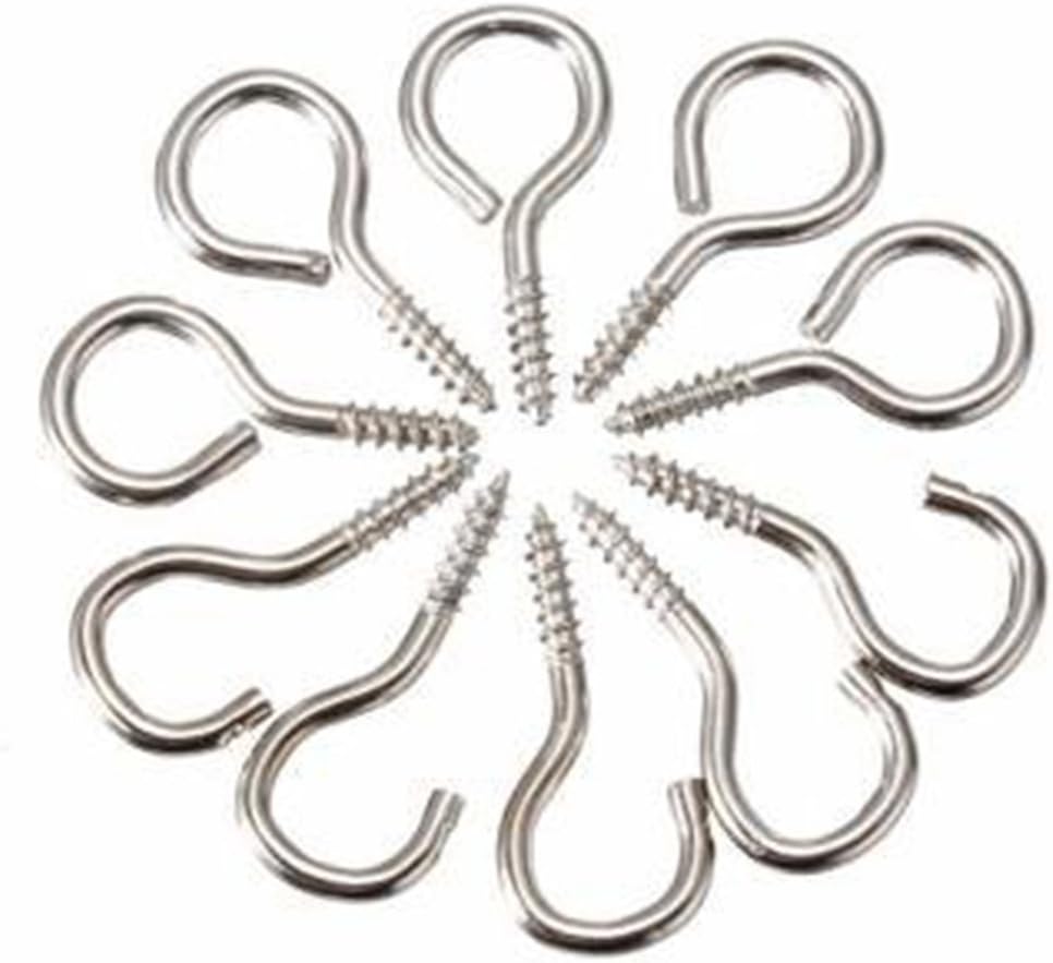 5 Pairs Durable Metal Curtain Hooks And Eyes For Voile Net Curtain Wire