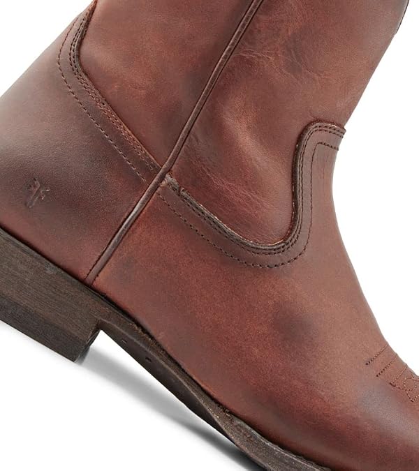 Frye Men's Austin Inside Zip Leather Boots Cognac, Size 8 by Frye - Image 2