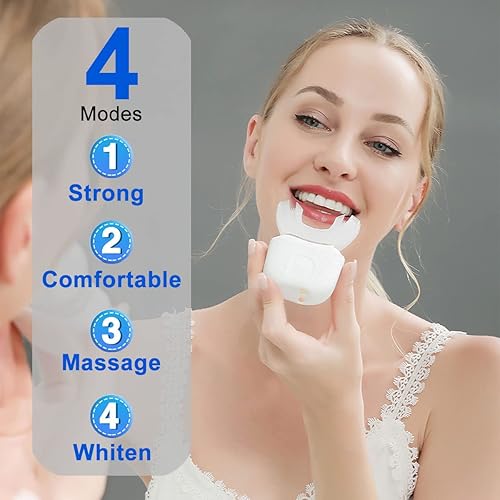 Miniatura 2 de Snefe Cepillo de dientes eléctrico ultrasónico, cepillo de dientes automático en forma de U para adultos, cepillo de dientes de boca entera de 360,