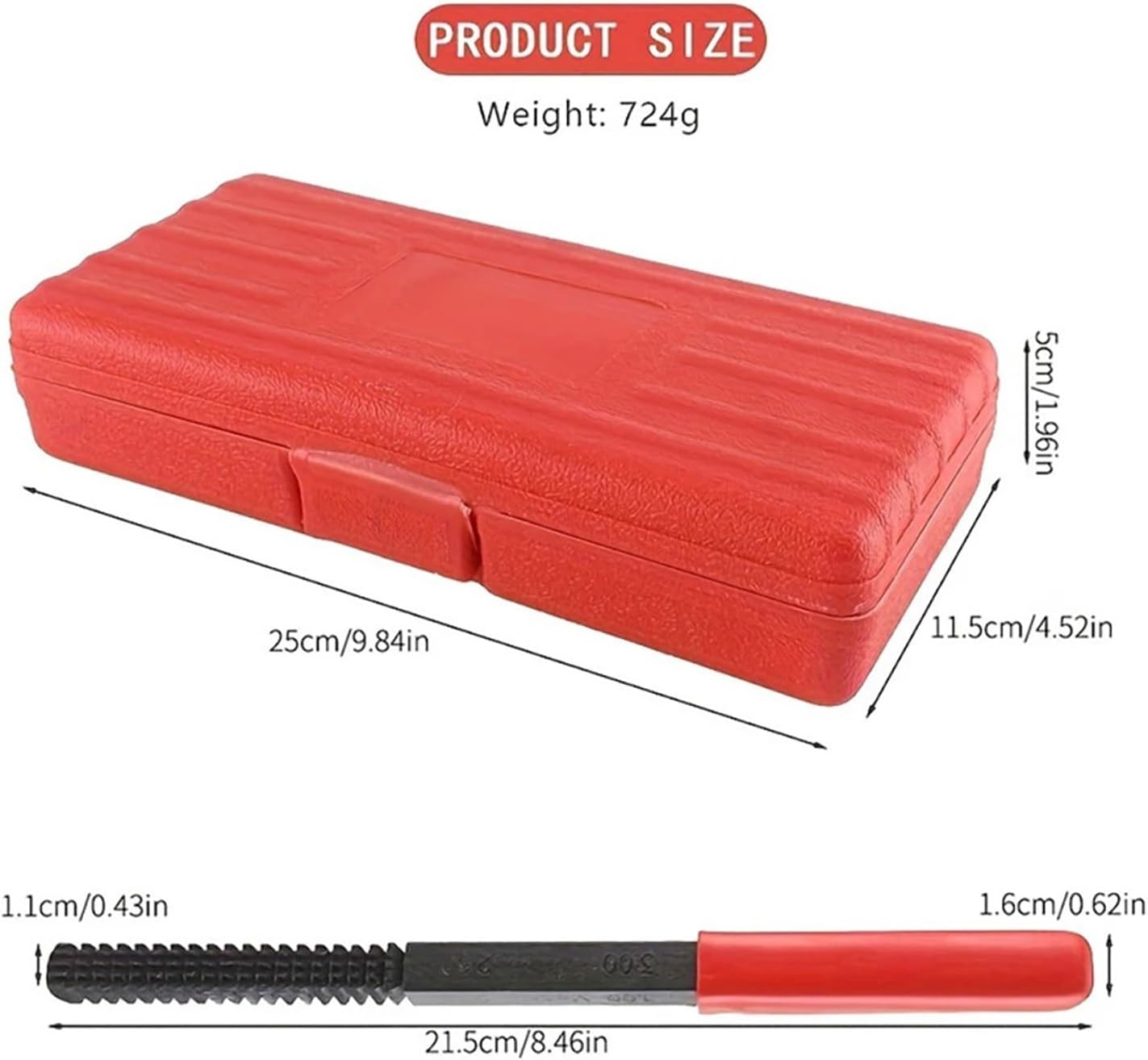 15個 メトリックねじチェイサーセット 7サイズ M6、M8、M10、M12 修理ツールキット 耐久性のある修復剤詰め合わせ ファス