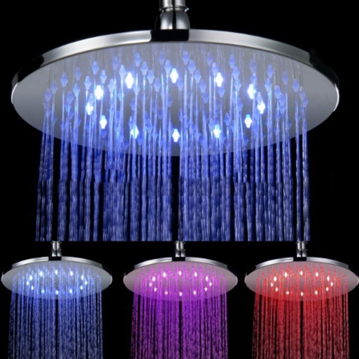 soffione doccia con sensori di temperatura