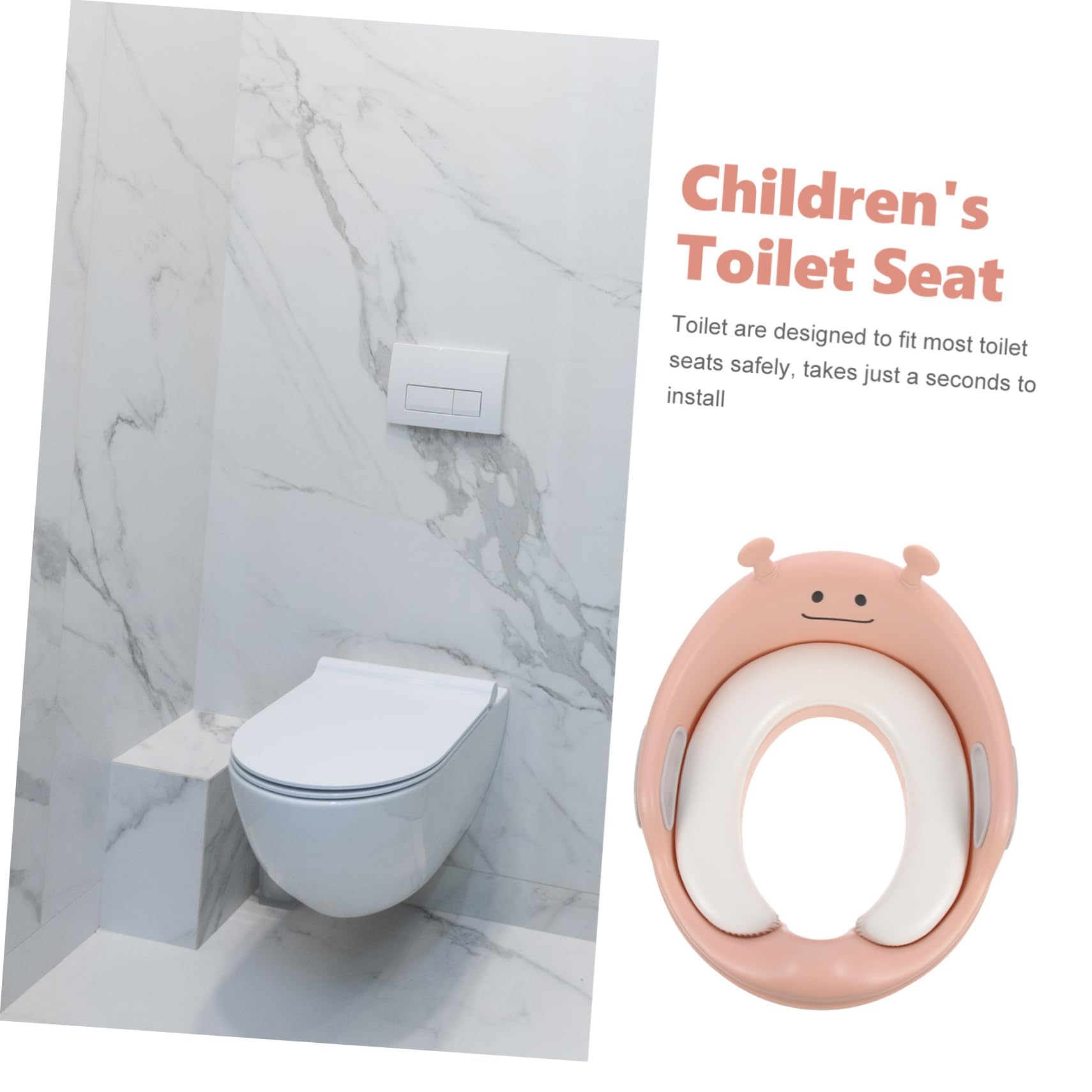 Baño Para Bebés Asiento De Entrenamiento Dibujos Animados y Asas Antideslizantes Reductor Sanitario Para Inodoro Para Casa y Aprendizaje De Ir Al Baño