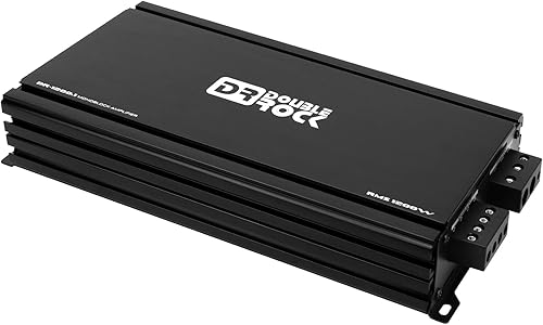 Miniatura 4 de DR-1200.1 Amplificador de audio para automóvil 1200 vatios Clase D Amplificador de subwoofer Monoblock Highs Amp con perilla de bajo control remoto