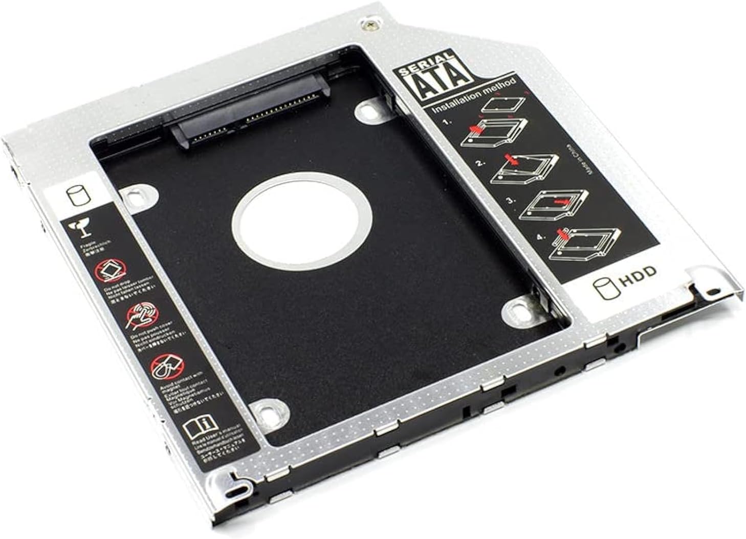 De Young 2nd SATA HDD SSD Hard Drive DVD CD ROM Optical SuperDrive Caddy Tray Adapter for Unibody Macbook/Macbook Pro 13 15 17 early mid late 2008 2009 2010 2011 2012